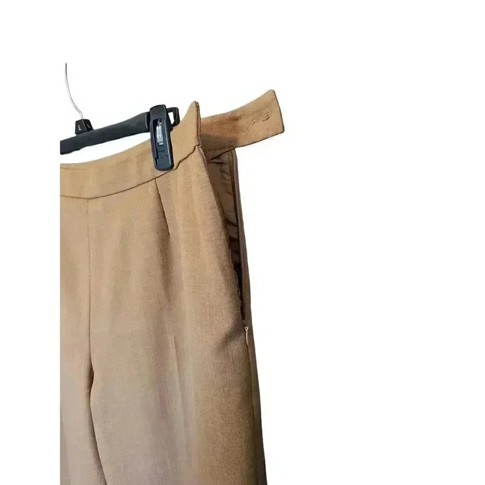 Le Suit Khaki Side Zip Dress Pants Size 12 - Picture 3 of 5